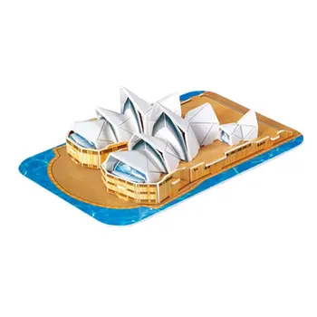 

Mini Magic world Architecture Eiffel Tower Statue of Liberty card paper 3d Puzzle building models educational toys Kids