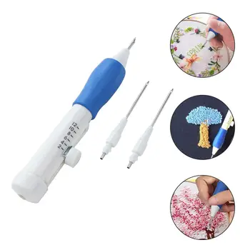 

DIY Magic Embroidery Pen Set ABS Needle knitting Art Handmaking Sewing Poking Cross Stitch Tools Crochet Knitting Needle