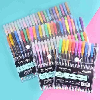 

1set Color Gel Pen Flash Pen Set Fluorescent Drawing Pen High Light Gel Pen Hand Account Pen School Student Stationery