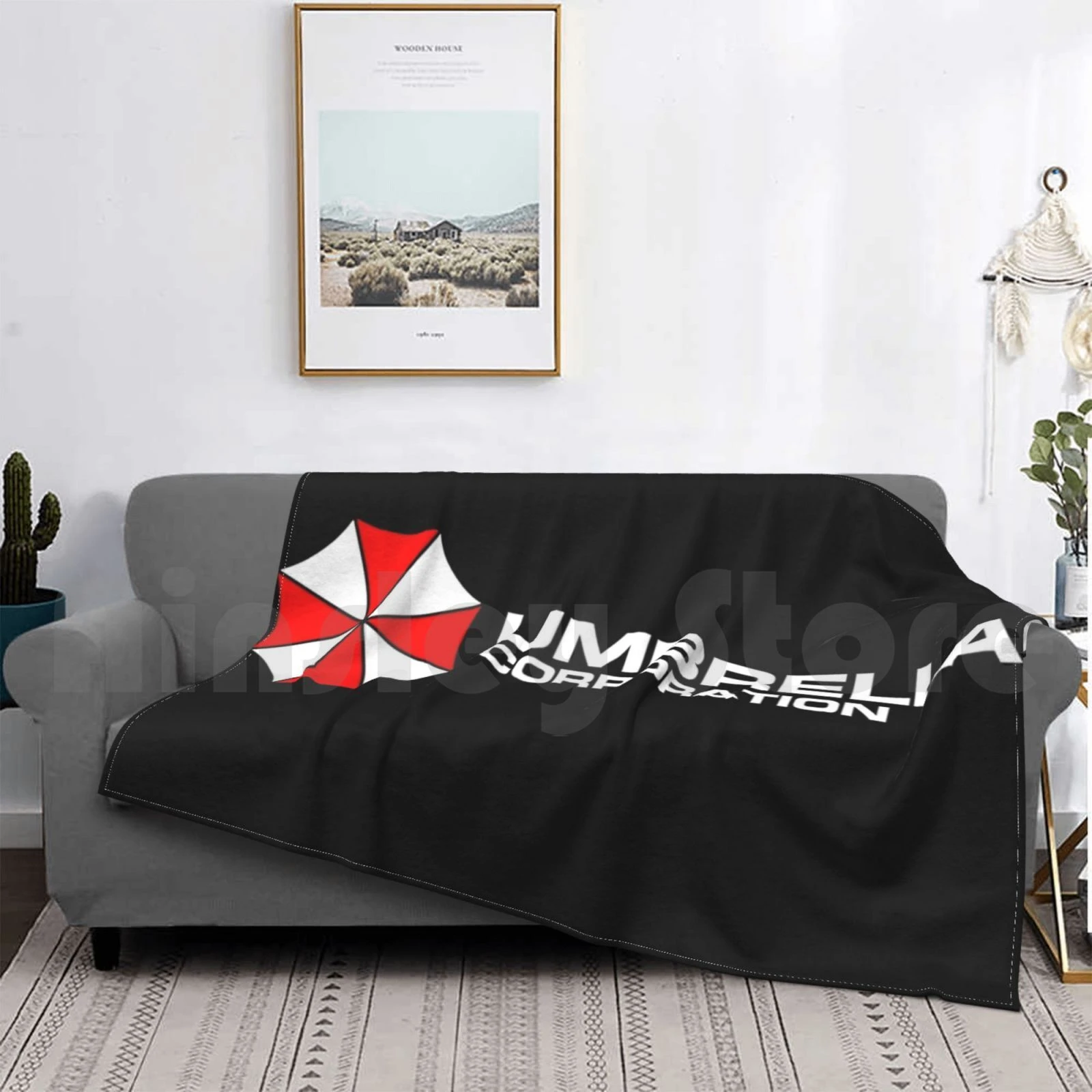Hormiga físico Delicioso Umbrella Corp. (blanco) manta de moda personalizada, paraguas Corp, paraguas,  empresa, símbolo, logotipo|Mantas| - AliExpress