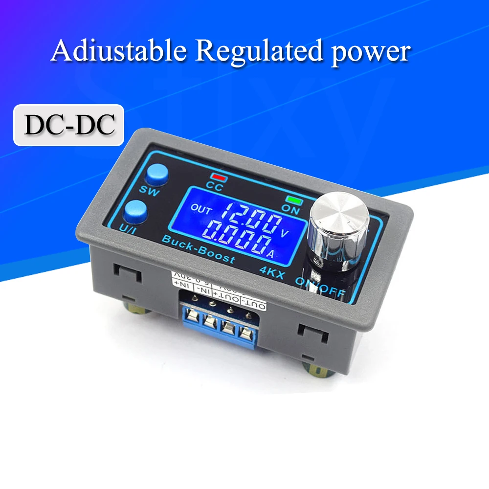 Regulado Buck Boost Converter Laboratório de Alimentação Dc-dc cc cv 0.530v 4a 5v 6v 12v 24v Zk4kx Ajustável