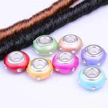 Поделки, большое отверстие, шипованные полимерные бусины, парик, ювелирное изделие, регги, декоративный головной убор, повязка для волос, дредлок, аксессуары, кольца для волос, косички