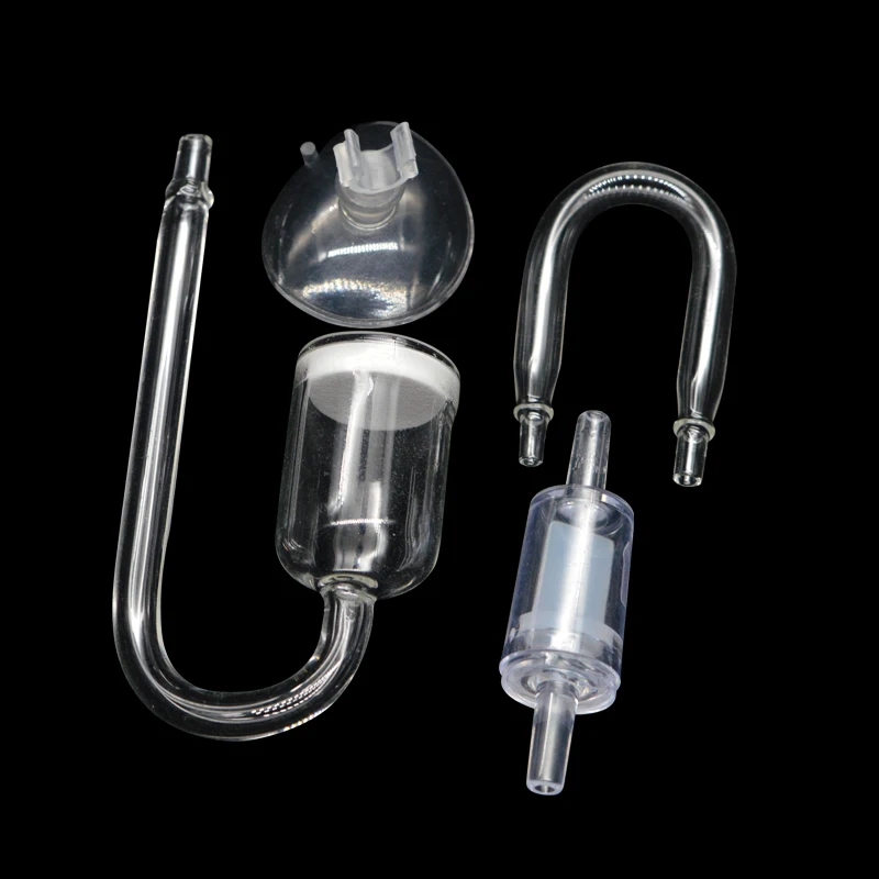 Difusor de CO2 para acuario, Kit de sistema regulador de CO2 para planta con válvula de retención de ventosa, atomizador de tanque de peces