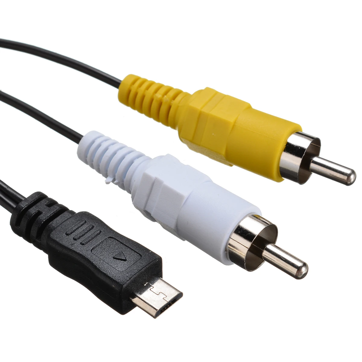 Адаптер Micro USB Male 2 RCA аудиокабель конвертер кабель AV/V для видео на шнур мобильный