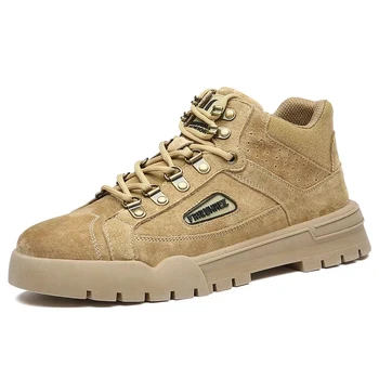 

Band Autumn Winter Genuine Leather Men Shoes Casual Vintage classic High Top Sneakers For Male Footwear 2019