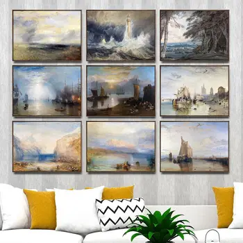 

Home Decoration Art Wall Pictures Fro Living Room Poster Print Canvas Paintings British Joseph Mallord William Turner Seascape