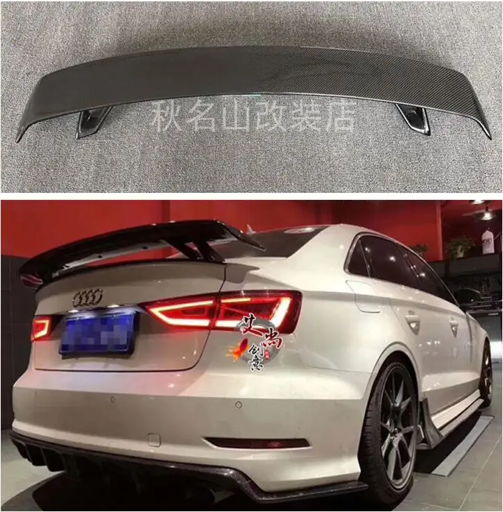 Высококачественный спойлер для багажника из углеродного волокна и АБС Audi A3 S3 A4 S4