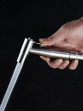 304Stainless Steel Bathroom Sprayer Toilet Heat-Resistant Handy Handheld Bidet Sprayer High Pressure Bidet Nozzle Plenty Of Uses