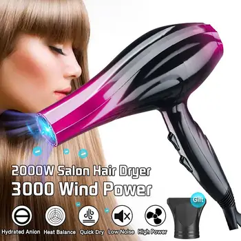 

2800W 220V Professional Hair Dryer Adjustable Speed Anion Hairdressing Salon Hot and Cold Wind Travel Hair Dryers 4 Level