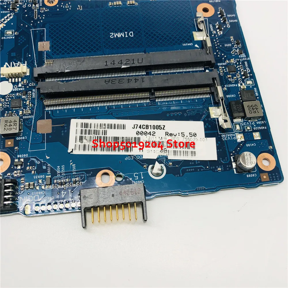 Для hp 350 G1 G2 350-G1 Материнская плата ноутбука 6050A2608301-MB-A05 SR170 i5-4200U 758029-001 758029-501 758029-601 материнская плата