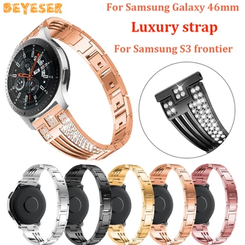

22mm Metal Bracelet watch band For Samsung Galaxy 46mm/gear S3 strap Replacement For huawei watch GT watches straps wristband