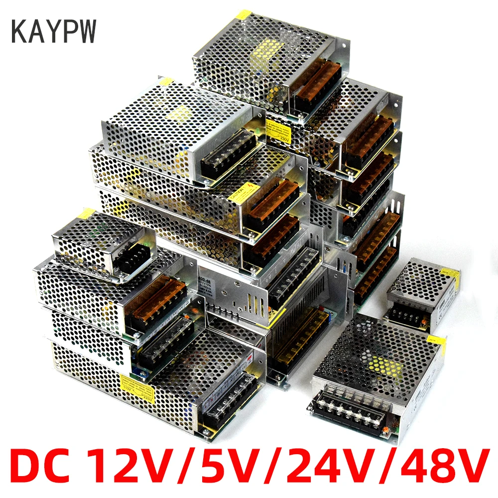 Импульсный светильник питания световой трансформатор AC 110V 220V To DC 5V 12V 24V 48V адаптер
