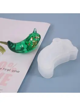 

DIY Crafts Crystal Epoxy Resin Mold 3D Chili Shape Pendant Mirror Silicone Mould 83XF