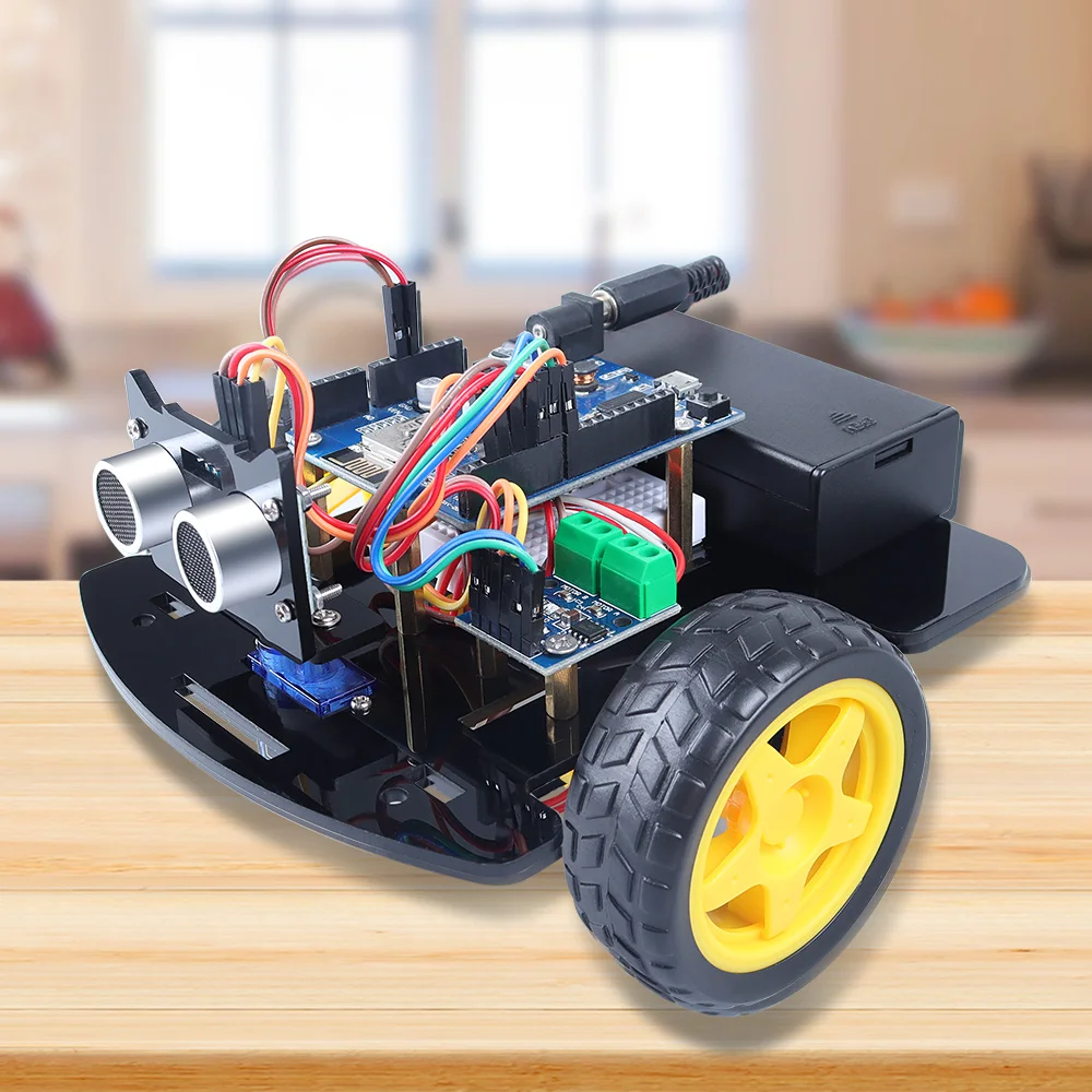 Комплект шасси 2WD Smart Robot для автомобиля плата Wi-Fi ESP8266 ESP-12E D1 SG90 Arduino | Комплекты умного дома -1005003057841508