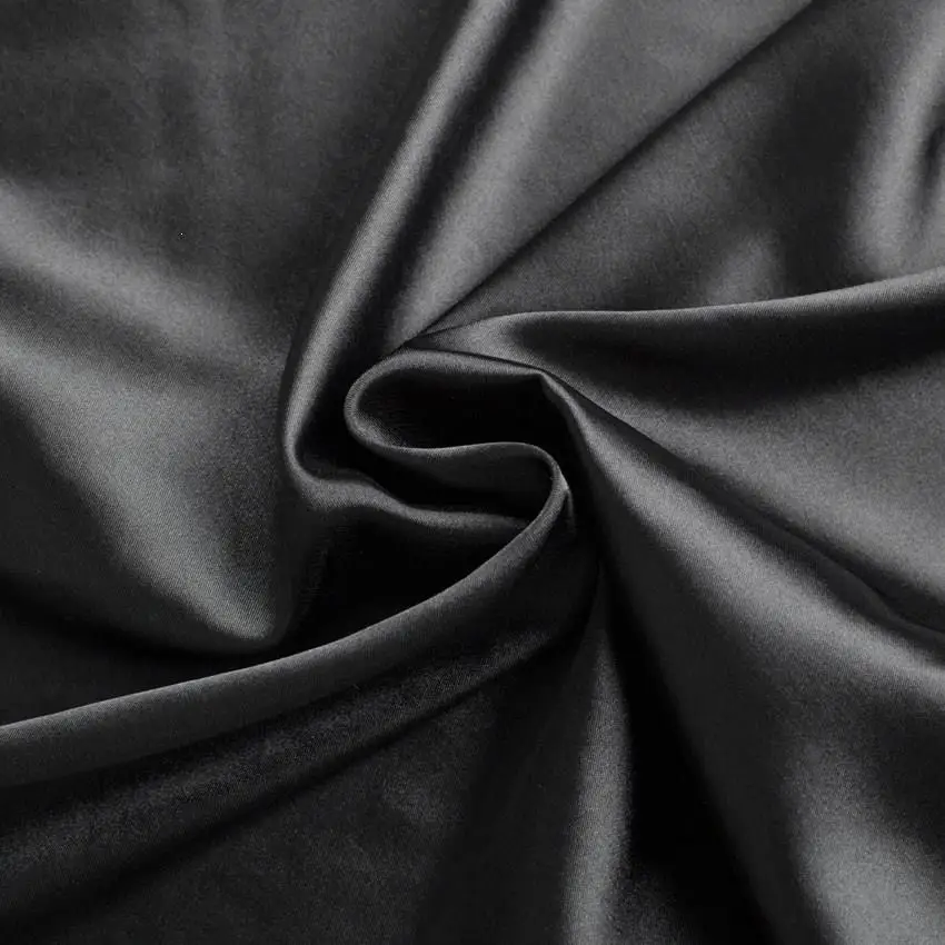 Уличная черная облегающая сатиновая юбка миди в стиле ампир, женская модная юбка трапециевидной формы с завышенной талией, однотонные облегающие офисные юбки