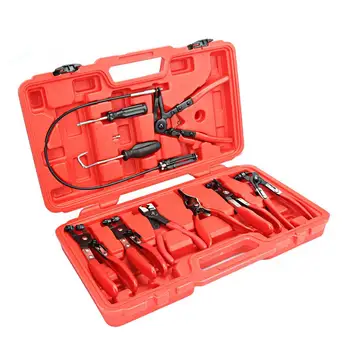 

Carbon Steel Oil Pipe Curved Tube Hose Pliers Clamps Car Repair Tool Kit Set car tools