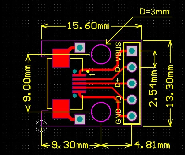 5 шт. Micro USB к DIP адаптер разъем модуль панель Женский 5-контактный Pinboard 2,54 мм Micro USB PCB