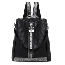 Сумка через плечо рюкзак женский стиль PU кожа открытый большой емкости рюкзак школьный поколение жира