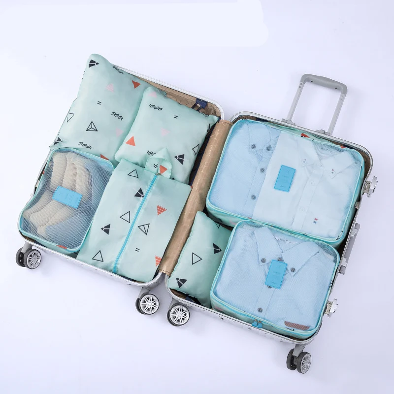 Cosmétiques Organisateur de Valise pour Vêtements Brand Chaussures Umi Rangement Valise Rangement Valise Organisateur Lot de 8 Packing Cubes Accessoires de Voyage 