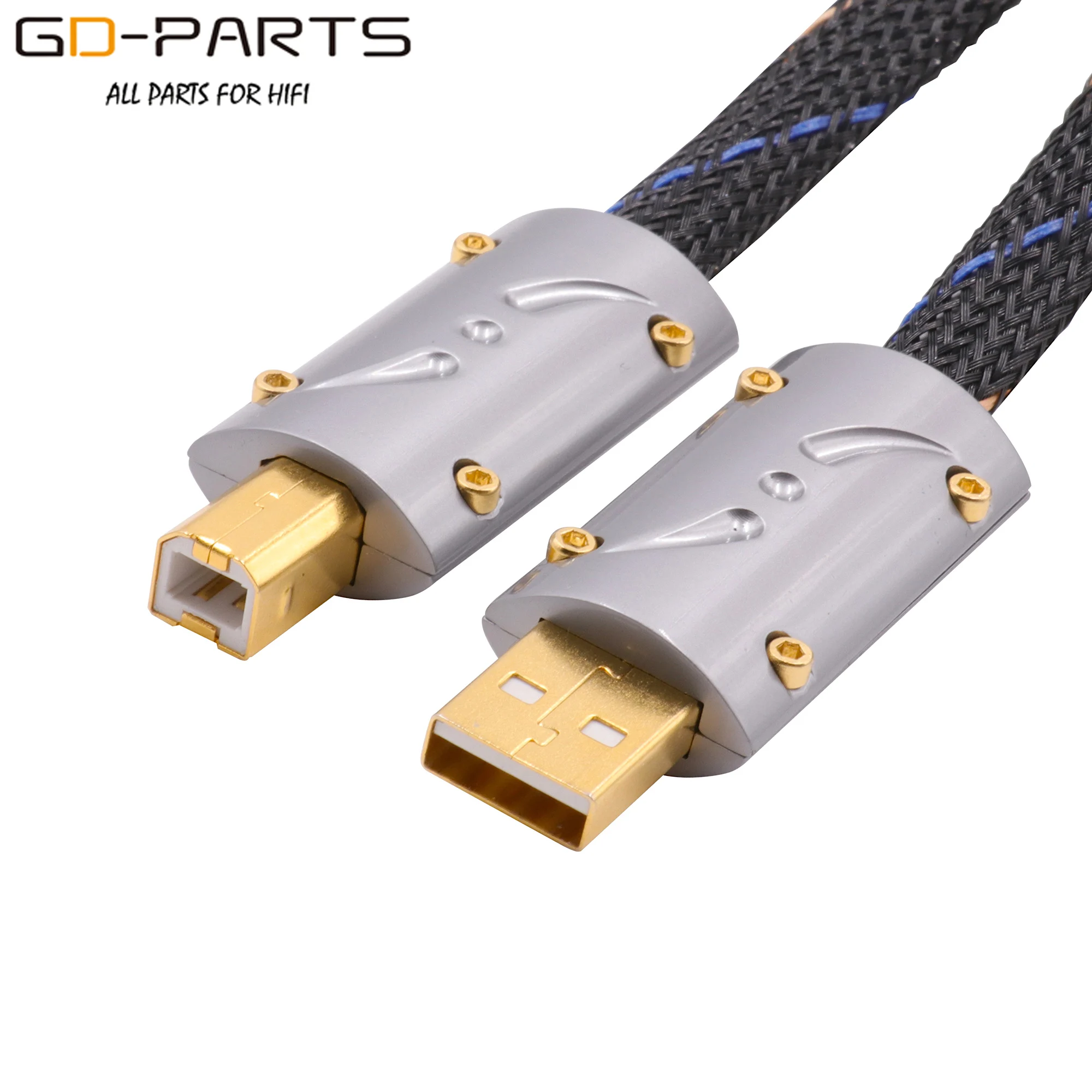 99.999% 5N OCC USB Cable HiFi AUDIO DAC Player Cable Printer Data Wire Type A To Type B