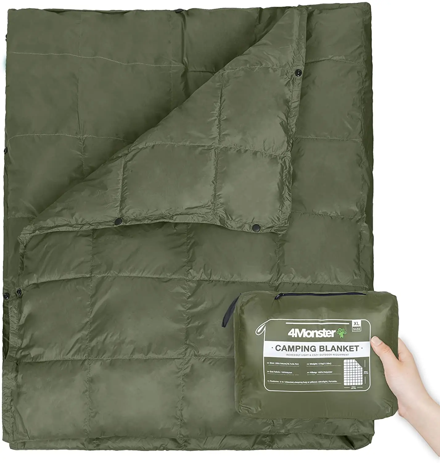 Manta Hinchada Outdoor Manta Térmica Para Camping - Alternativa Al Plumón - Impermeable Y Ligera - Ideal Para Senderismo Y Viajes Manta Camping Impermeable Alternativa Plumón