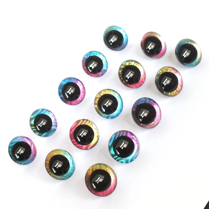 20pcs 25/30/35/40mm 3D glitter eyes Plastic eyes safety Eyes for amigurumi crochet stuffed animal doll accessories,plush doll accessories,doll eyes,glass doll eyes