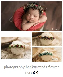 Baby Headband With Flower Girl Photo Shoot Newborn Photography Props For Studio  Princess Headwear Flower Hair Accessories crochet baby accessories