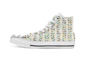 

Retro seasons 07 Spring sprouts Custom Casual High Top lace-up Canvas shoes sneakers Drop shipping