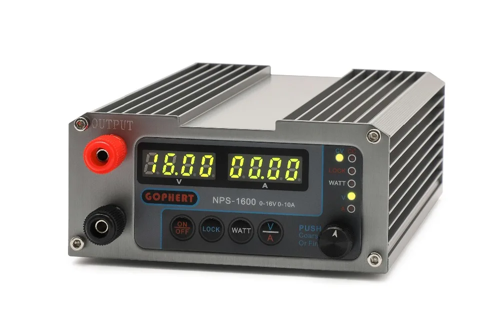 NPS-1600 0-16V0-10A Регулируемый DC Регулируемый источник питания постоянное напряжение источник тока малый объем гоферт