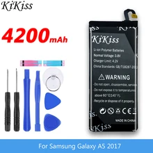 Для samsung Galaxy Edition A5 A520F SM-A520F натуральная запасная батарея для мобильного телефона EB-BA520ABE 4200 ма-ч