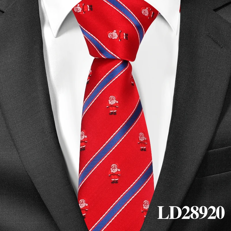 Модный мультяшный галстук на шею для рождества, жаккардовый обтягивающий мужской галстук, тонкий галстук Gravatas, галстук для подарков, повседневный галстук, галстуки