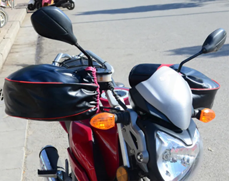 Мото rcycle руль комплект зимние теплые толстые теплые кожаные ветрозащитные водонепроницаемые мото-перчатки для HONDA PCX 125/150 PCX125 PCX150
