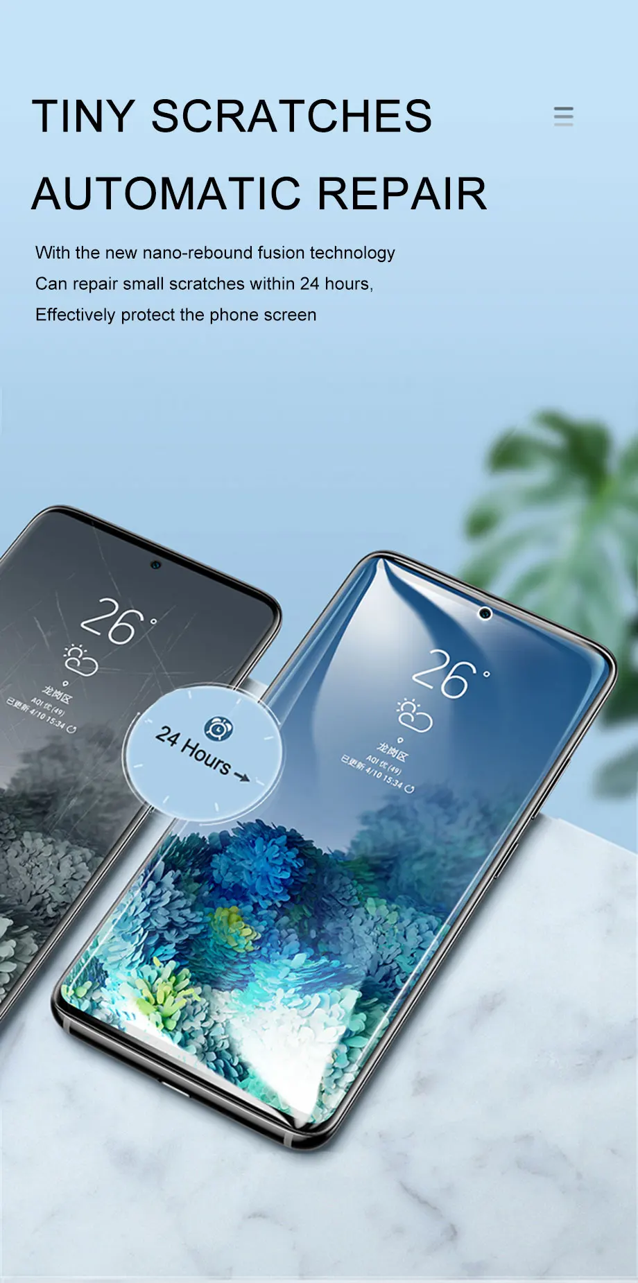 Protective Hydrogel Film Screen Protector For Samsung Galaxy S20 S10