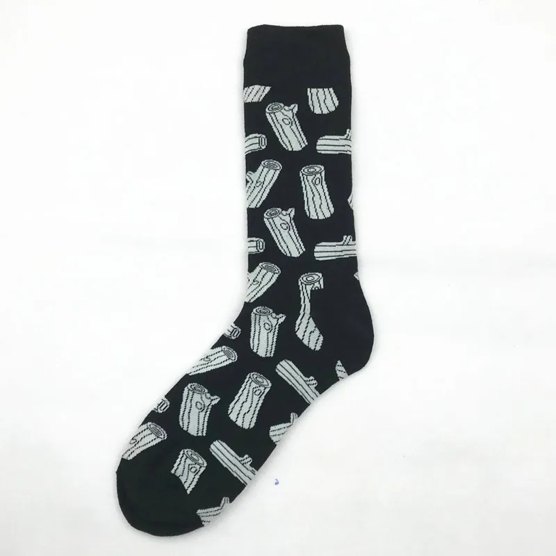 51111 Moda Mulaya Wo мужские счастливые носки 16 цветов с изображением животных, геометрических сорняков, новые носки, чёсаные хлопчатобумажные забавные носки, мужские носки большого размера - Цвет: 51111