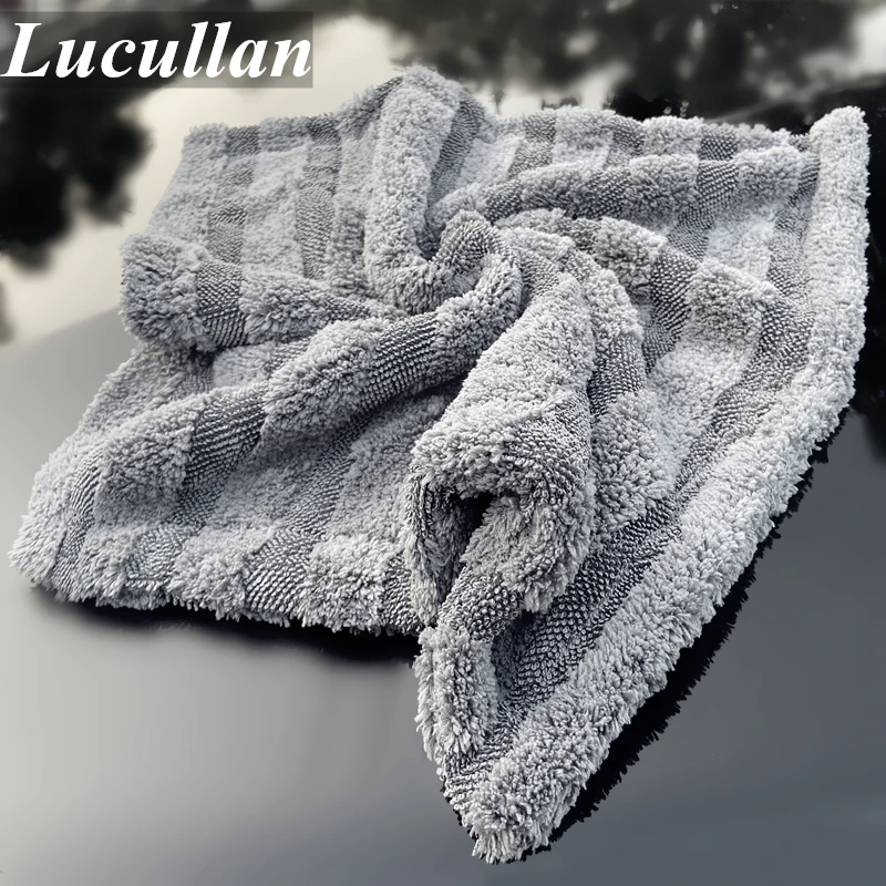 Lucullan 2021 New Launch Premium Special Hybird Twist Loop 70/30 Blend 900GSM Microfiber Drying Towel cleaning leather seats Other Maintenance Products