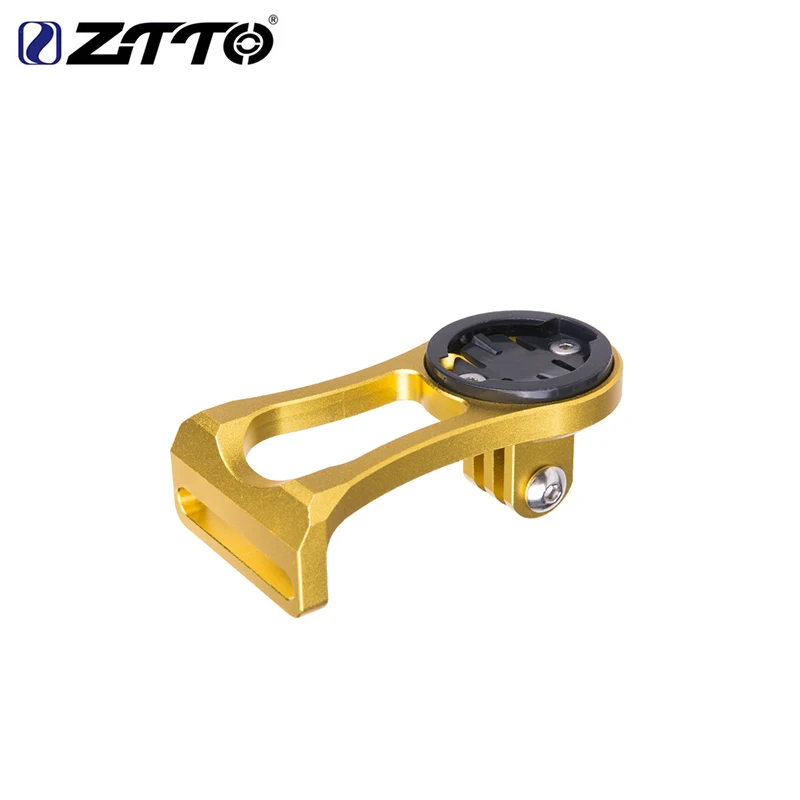 gold Ztto MTB дорожный велосипед компьютер камера держатель Руль удлинитель секундомер gps Держатель для Cateye Bryton велосипед GoPro Крепление поддержка - Цвет: gold