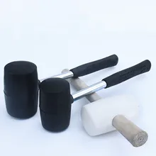 Деревянная ручка, резиновые молотки черная железная ручка молота Многофункциональный Установка ремонт ручка ручные "сделай сам" инструменты