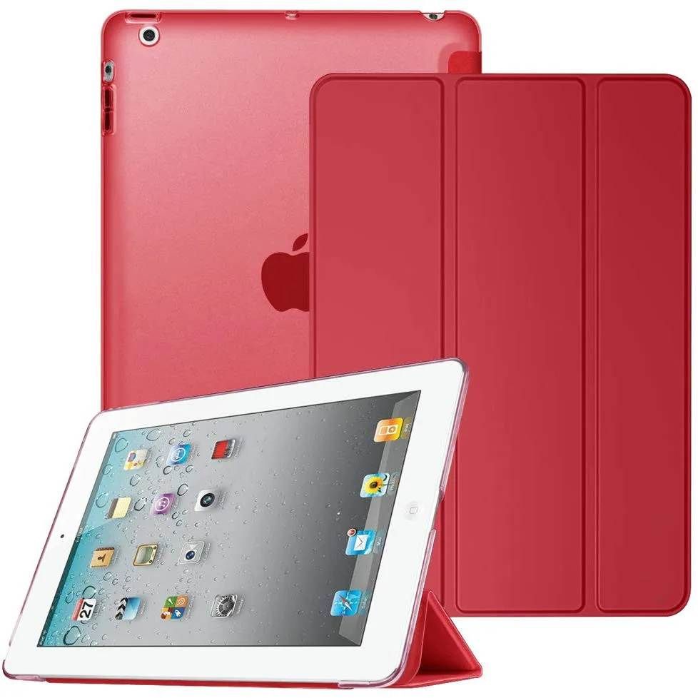 for iPad 234 red Для iPad 4 чехол модели A1458 A1459 A1460 легкий тонкий чехол дл iPad 234 retina дисплей полупрозрачный, с глазурью задняя крышка - Цвет: for iPad 234 red