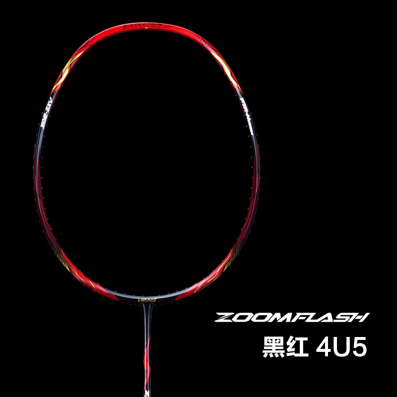 Ракетка для бадминтона Zoomflash 4u легкая тенниска из углеродного волокна с крышкой