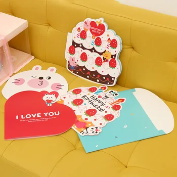 

Valentine with Bile Greeting Card Invitations Birthday Greeting Card Cute Animal Card Card Customizable Cards Invitations