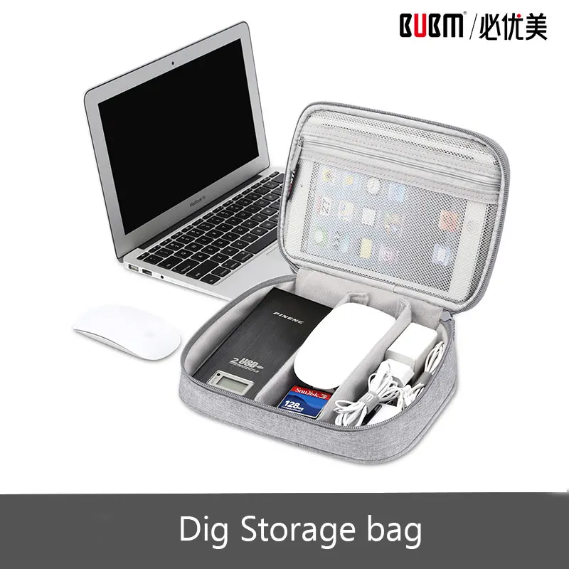 

BUBM Multi-function Digital Storage bag Gadget organizer Charger Wires Power Bank HDD Pouch Cosmetic Travel Kit Case