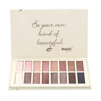 

16 Colors Nude Shining Eyeshadow Palette For Beginner Pearlescent Glitter Shimmer Pigment Waterproof Long Lasting Eye Shadow