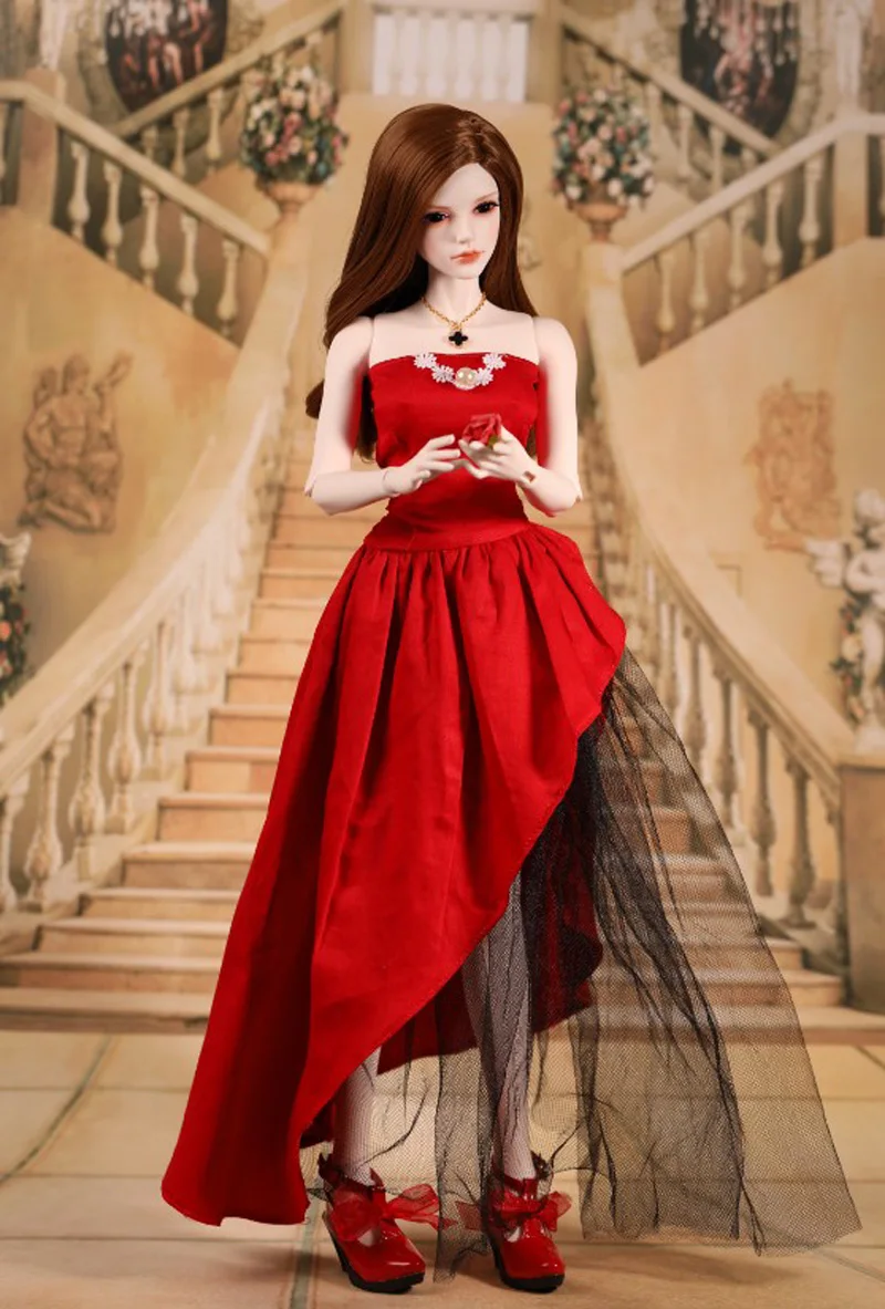 BJD/SD кукла красное платье 1/3 bjd кукла подвижная шарнирная кукла