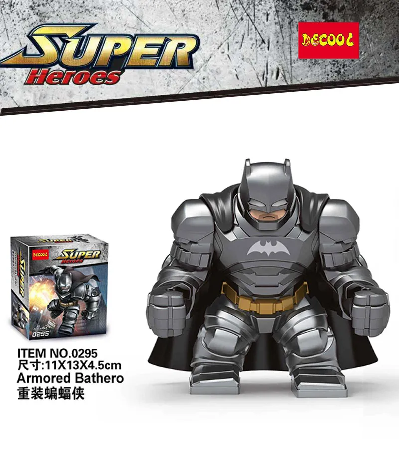 

Decool 0295 Armored Batman Dc Super Hero Avengers 3 Figure Building Blocks Model Bricks Toys Compatible With Marvel