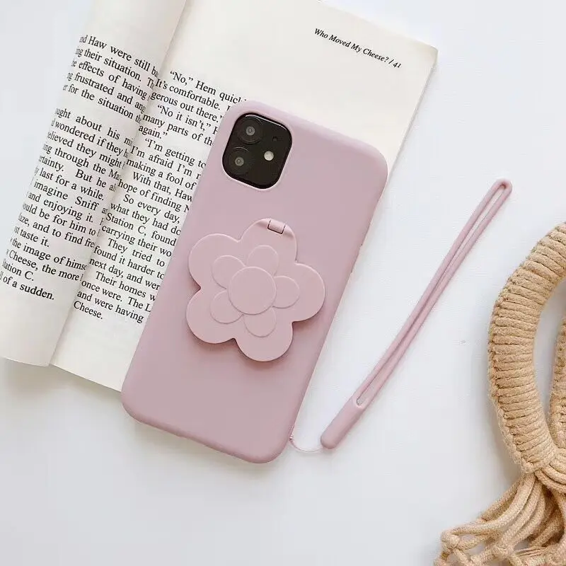 Розовый GlamPhone чехол маленький цветок зеркальный чехол для телефона для iPhone11Pro/Max X XS Max XR Мягкий силиконовый чехол для iPhone11 7 8 6 6s Plus чехол - Цвет: Розовый