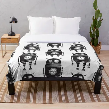 

Big Robot 2 0 Throw Blanket Soft Sherpa Blanket Bed Sheet Single Knee Blanket Office Nap Blanket