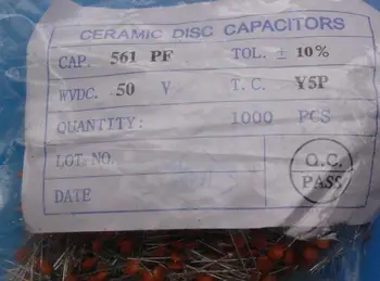 

Free Delivery. 1, 1000, 561, 561 p pf 50 v ceramic capacitor