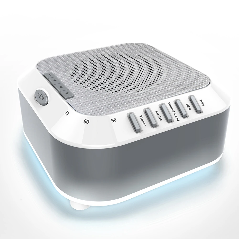 

Nightlight Natural White Noise Office Baby Lullaby Travel Sleep Sound Machine Rain Soothing Relaxation USB Rechargeable For Kids
