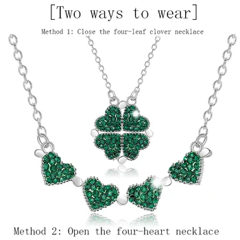 Four Heart Clover Necklace 6