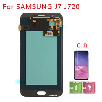 

5.5'' SUPER AMOLED LCD for SAMSUNG Galaxy J7 Duo 2018 J720 J720F LCD Display Touch Screen Digitizer Assembly Repalcement Parts